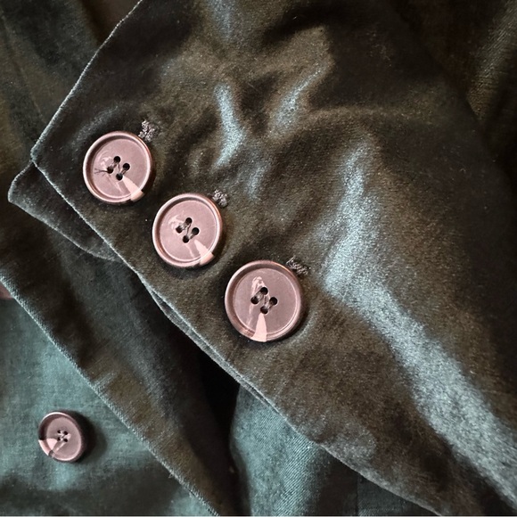 Free People Ashby velvet blazer - jade green NWT - Picture 6 of 9